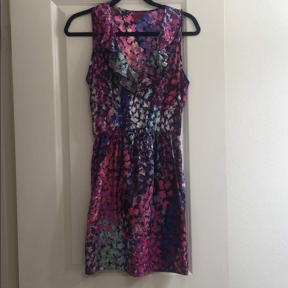 Short sleeve ruffle dress